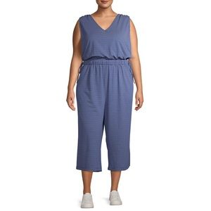 Terra & Sky Tie Waist Jumpsuit NWT